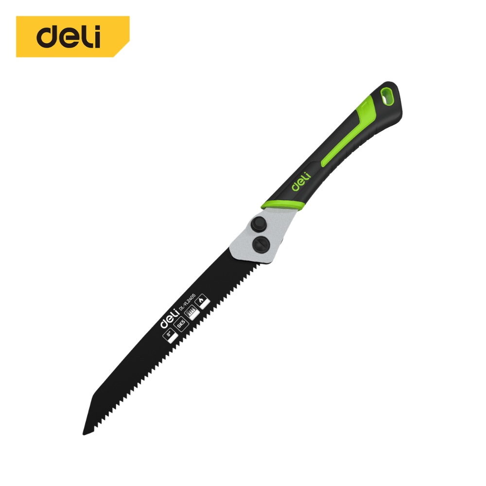 เลื่อยตัดกิ่งไม้ พับได้ DELI EDL-YL2405-GN-01 8 นิ้ว